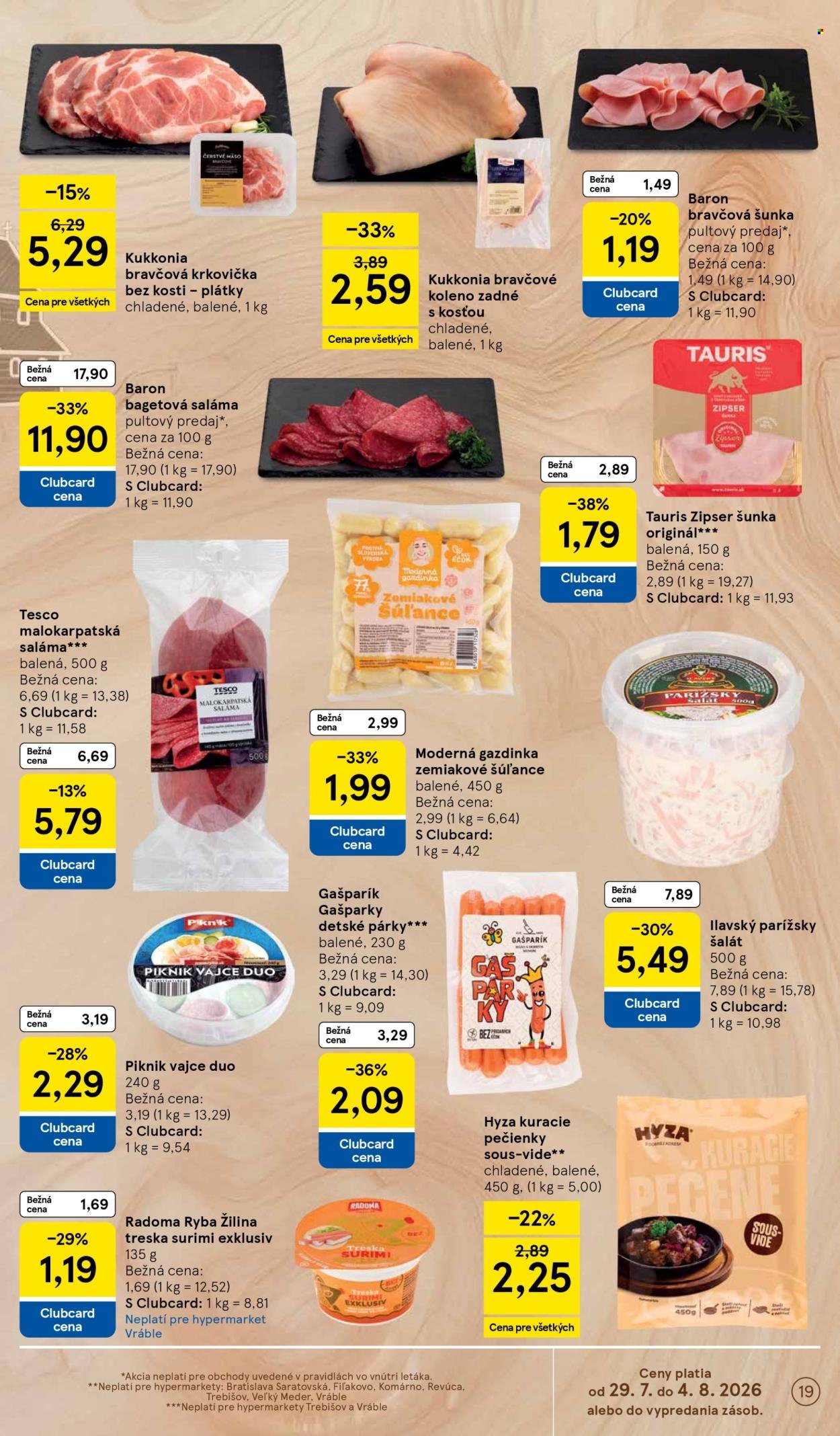 TESCO leták - Od stredy 29.7.2026