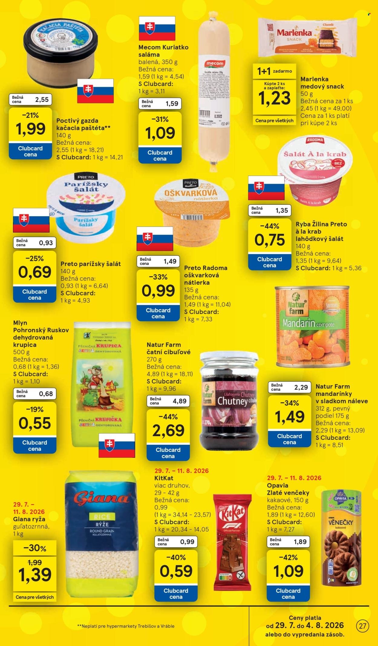 TESCO leták - Od stredy 29.7.2026