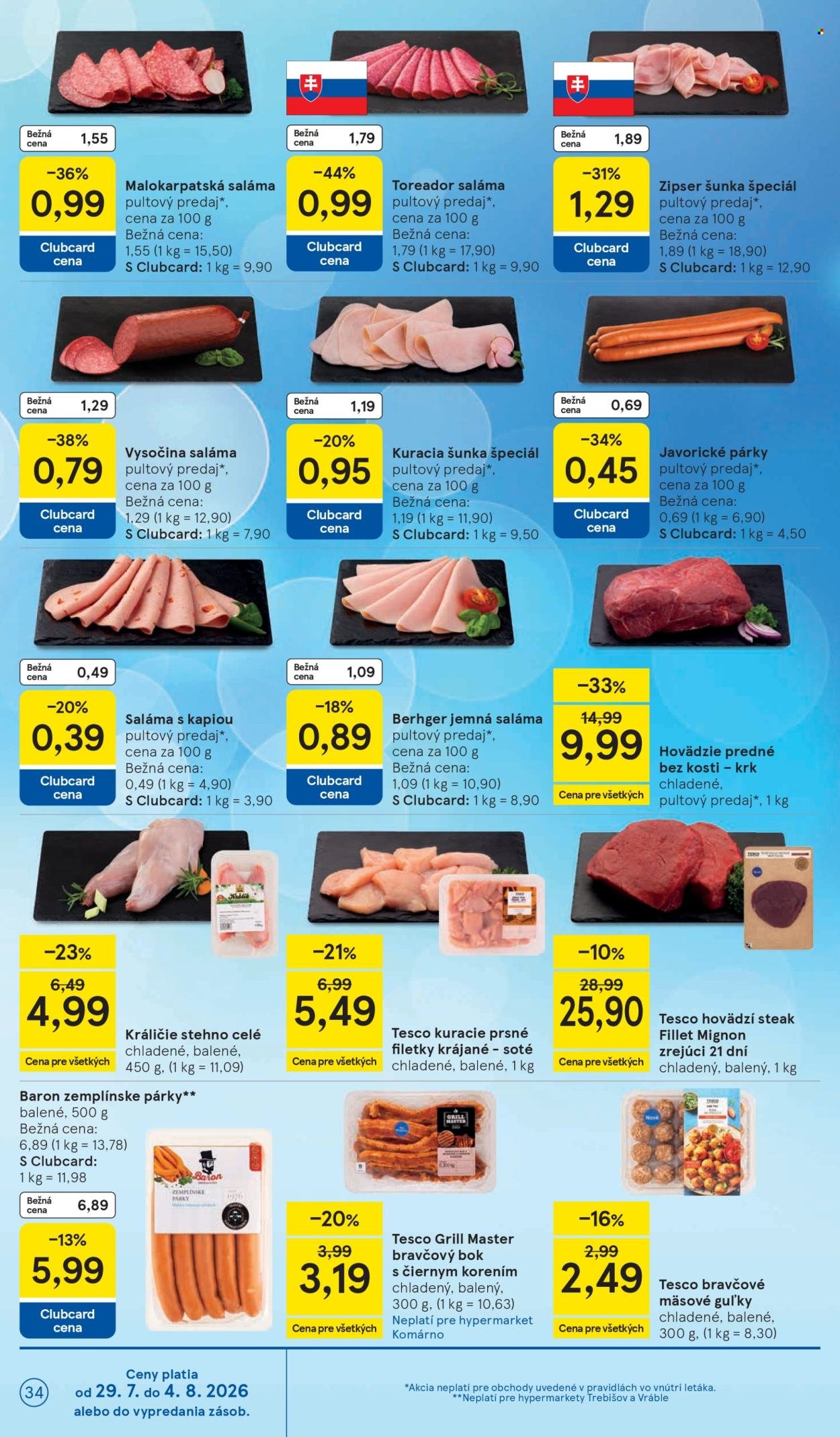 TESCO leták - Od stredy 29.7.2026