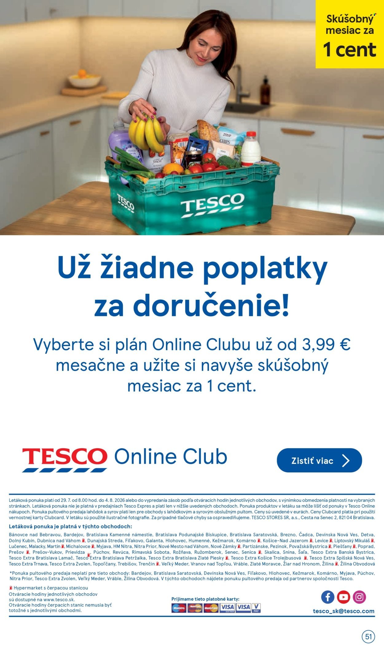 TESCO leták - Od stredy 29.7.2026
