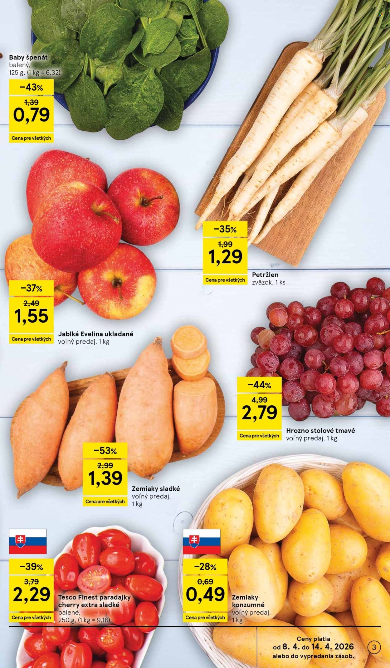 TESCO leták - Od stredy 8.4.2026 (2026-04-08 - 2026-04-14) | 3