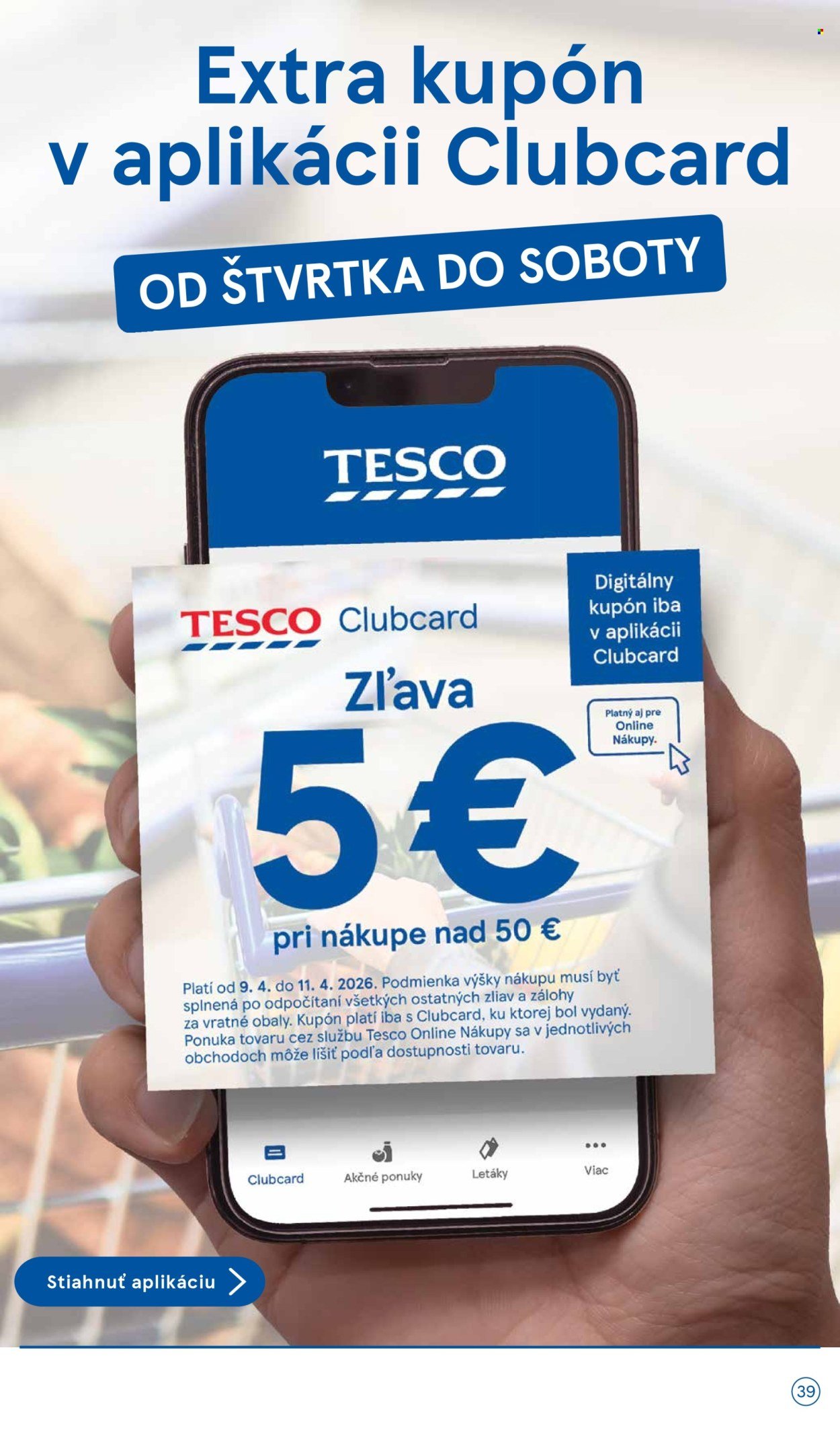 TESCO leták - Od stredy 8.4.2026 (2026-04-08 - 2026-04-14) | 39