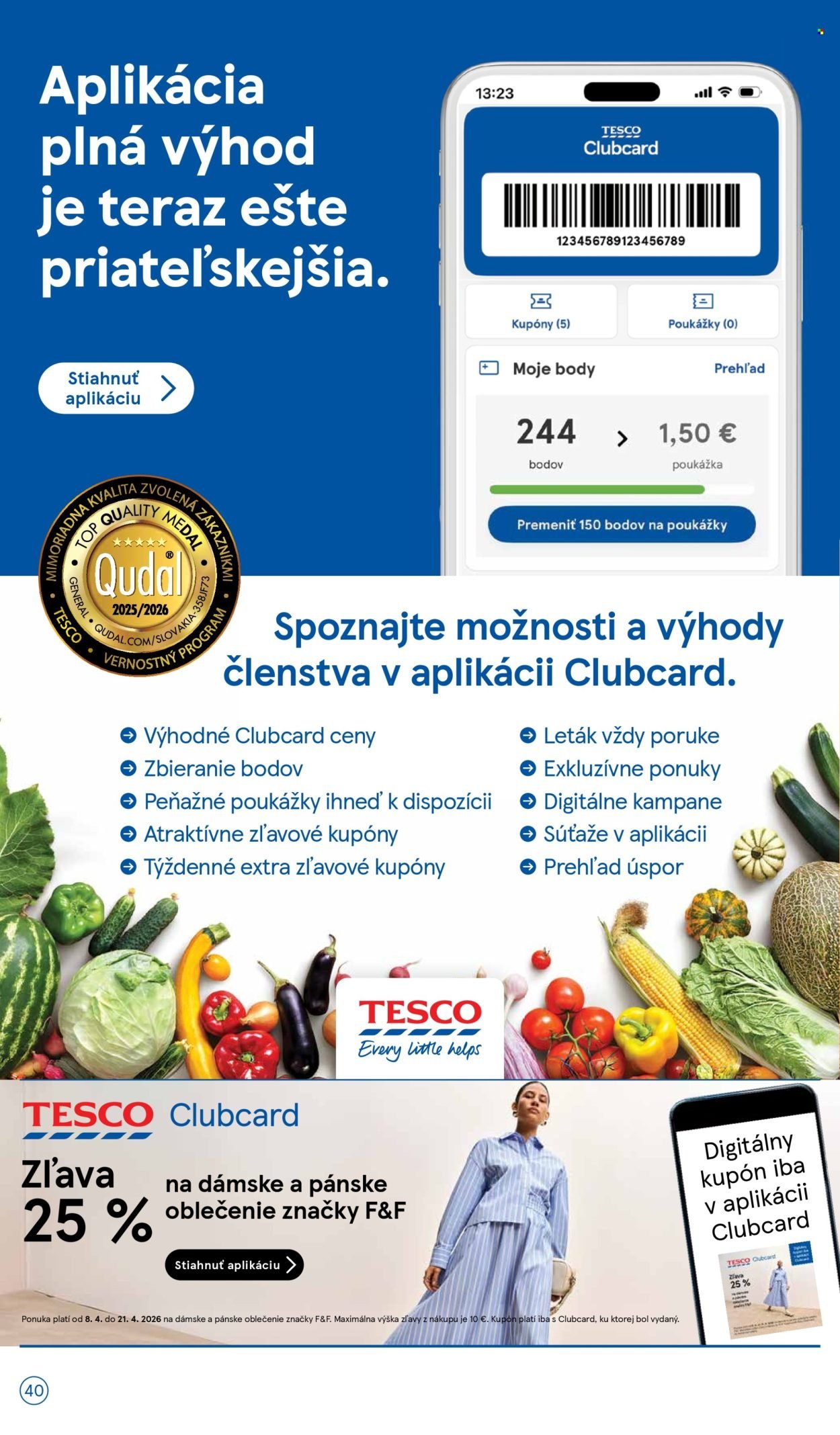 TESCO leták - Od stredy 8.4.2026 (2026-04-08 - 2026-04-14) | 40