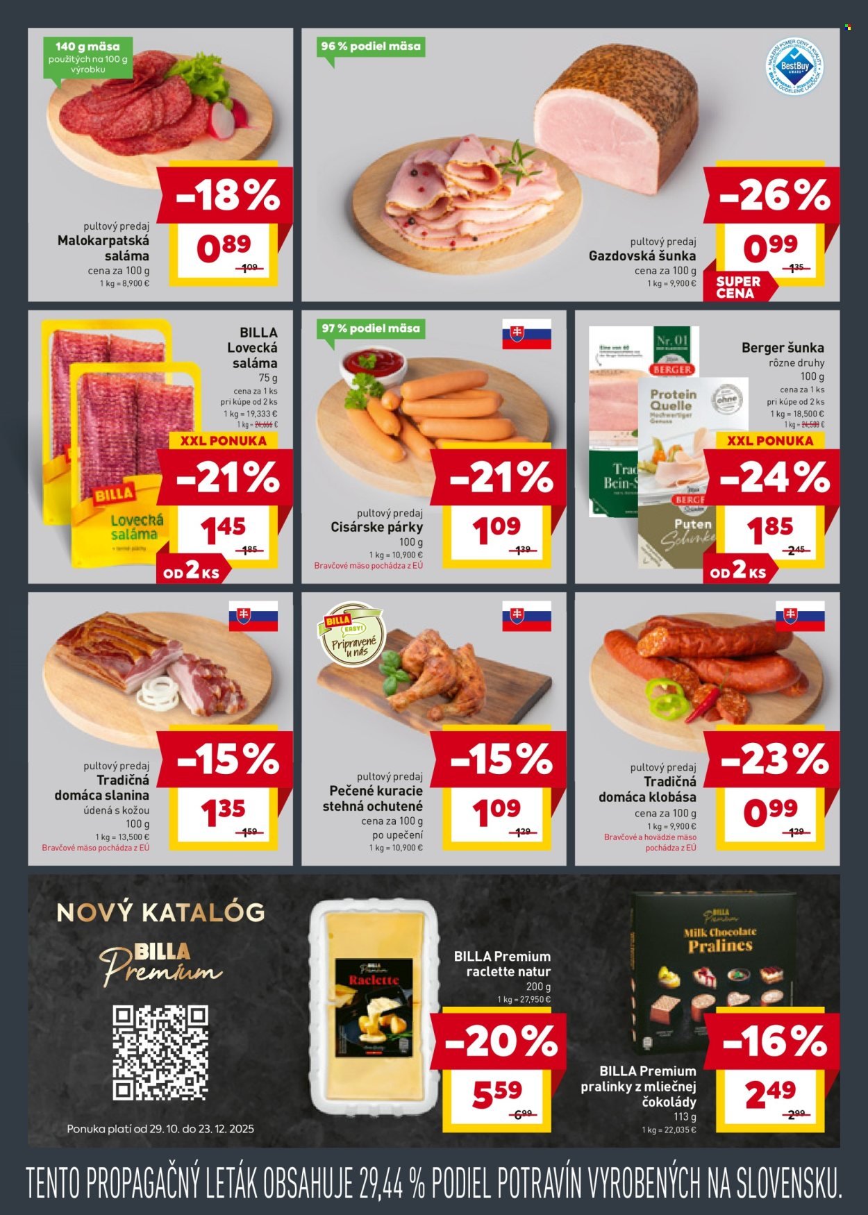 BILLA leták - Od stredy 29.10.2025 (2025-10-29 - 2025-11-04) | 7