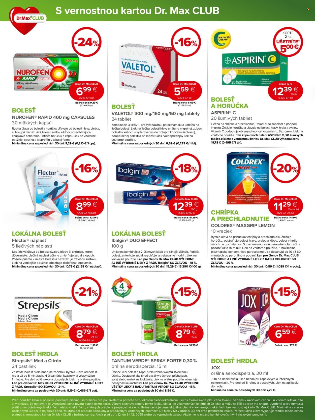 DR. MAX leták - Od pondelka 1.12.2025 (2025-12-01 - 2025-12-31) | 2