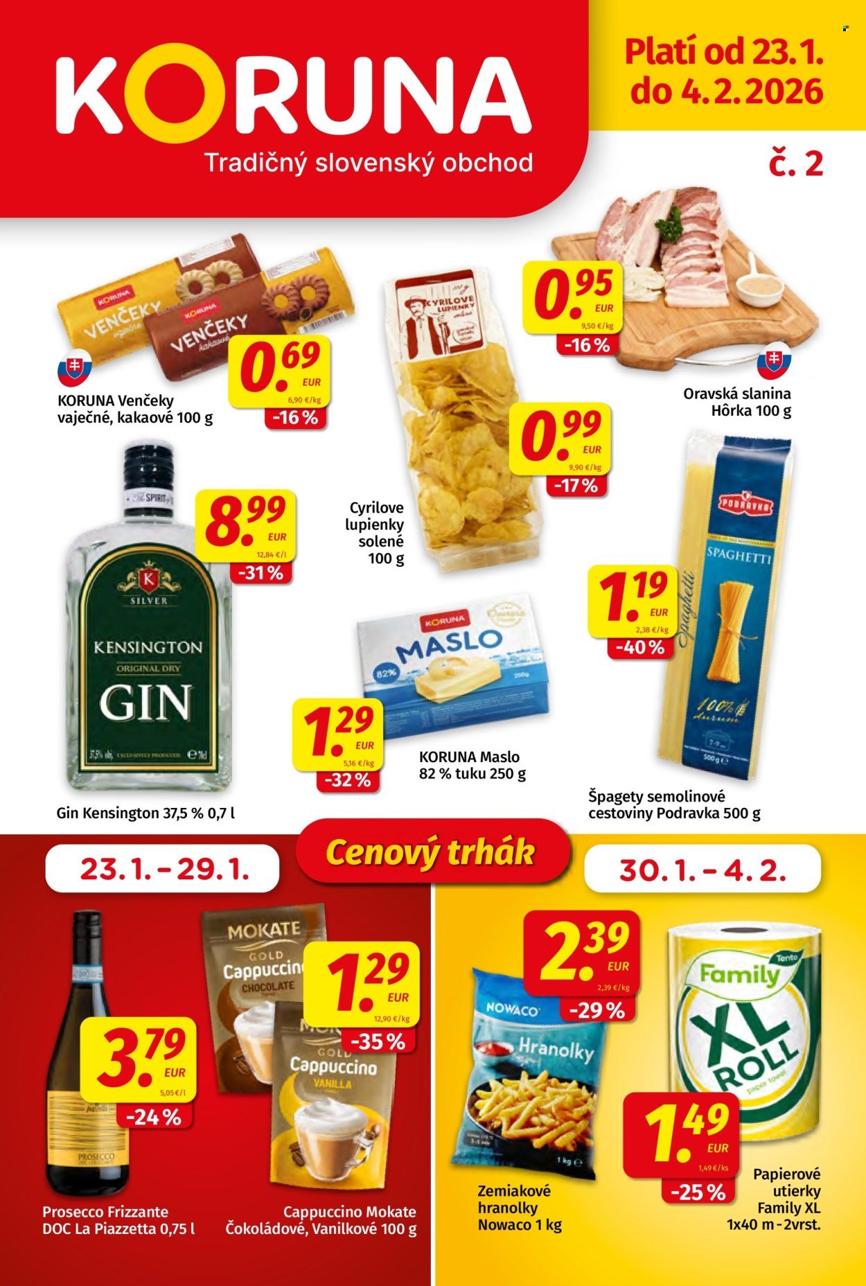 POTRAVINY KORUNA leták - Od piatka 23.1.2026 (2026-01-23 - 2026-02-04) | 1