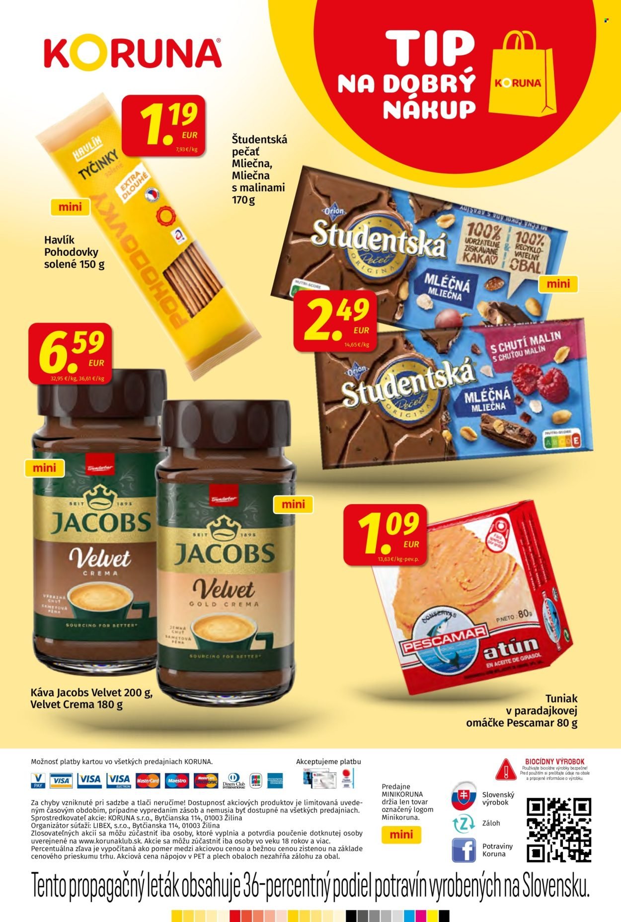 POTRAVINY KORUNA leták - Od piatka 23.1.2026 (2026-01-23 - 2026-02-04) | 24