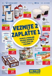 METRO leták - Vezmite 2 Zaplaťte 1