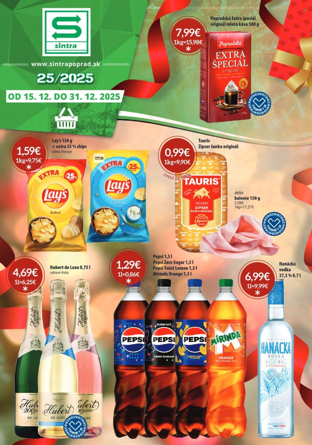 SINTRA leták - Od pondelka 15.12.2025 (2025-12-15 - 2025-12-31) | 1