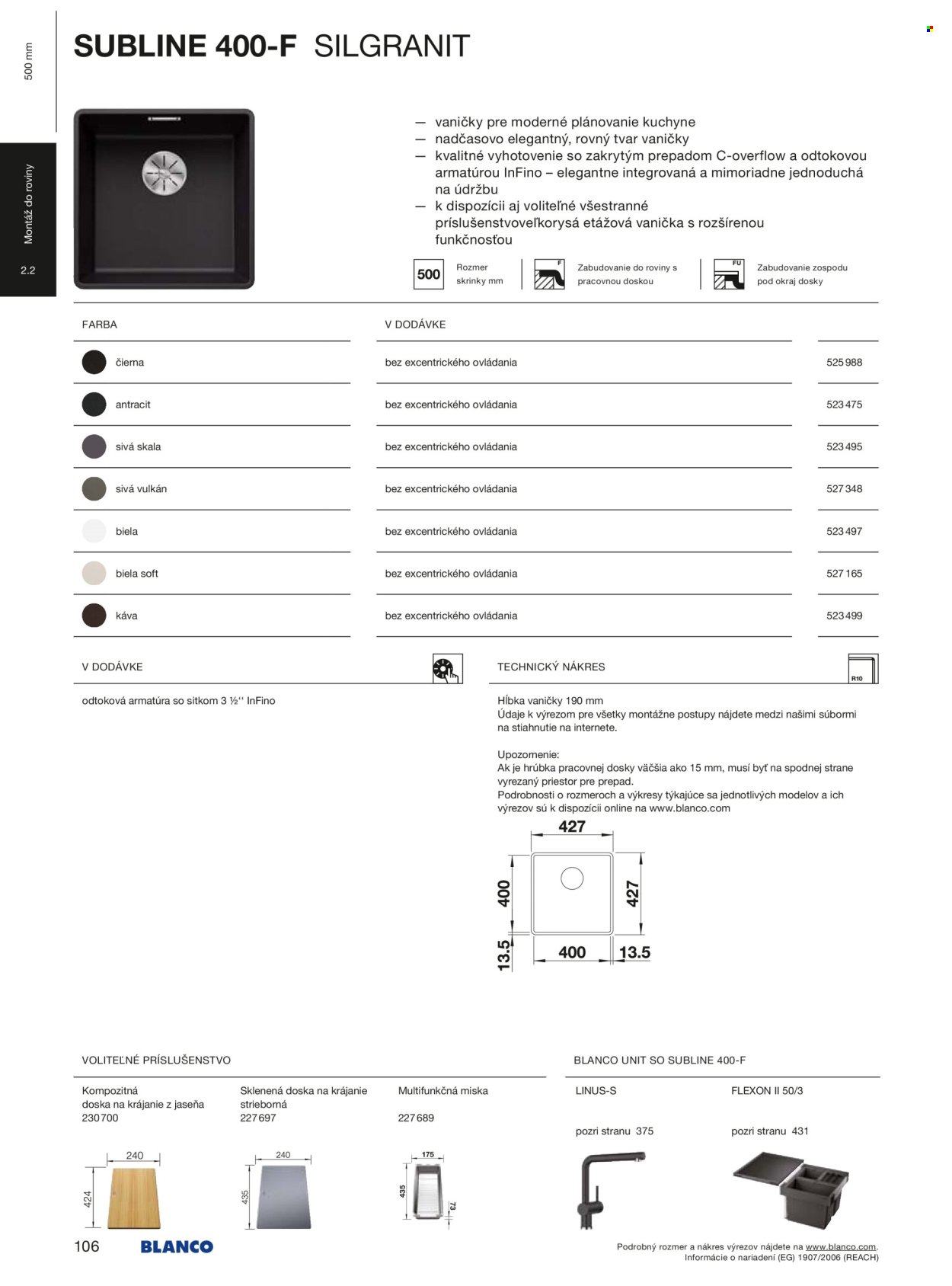 BLANCO leták - Od stredy 1.1.2025 (2025-01-01 - 2025-12-31) | 106