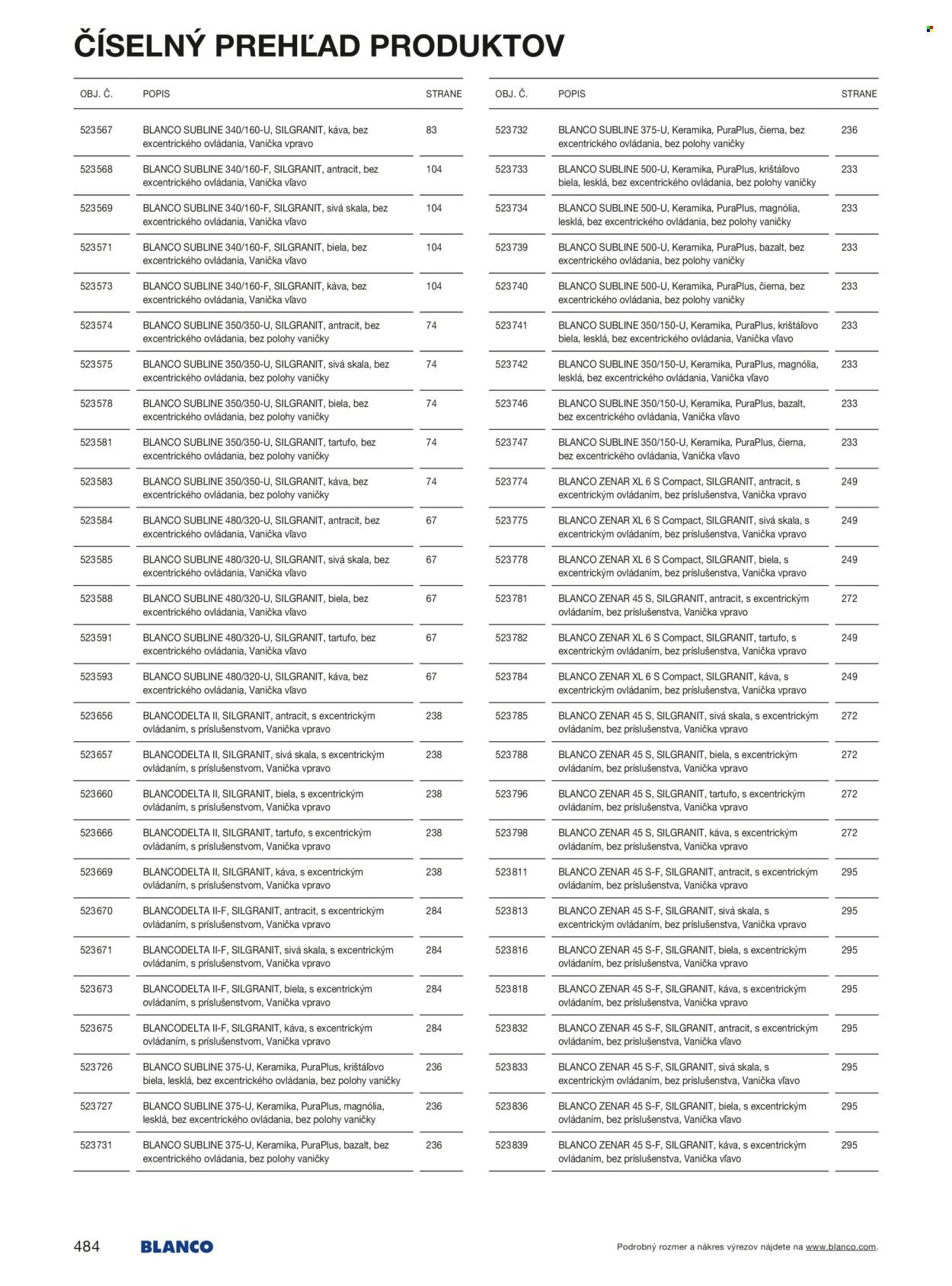 BLANCO leták - Od stredy 1.1.2025 (2025-01-01 - 2025-12-31) | 484