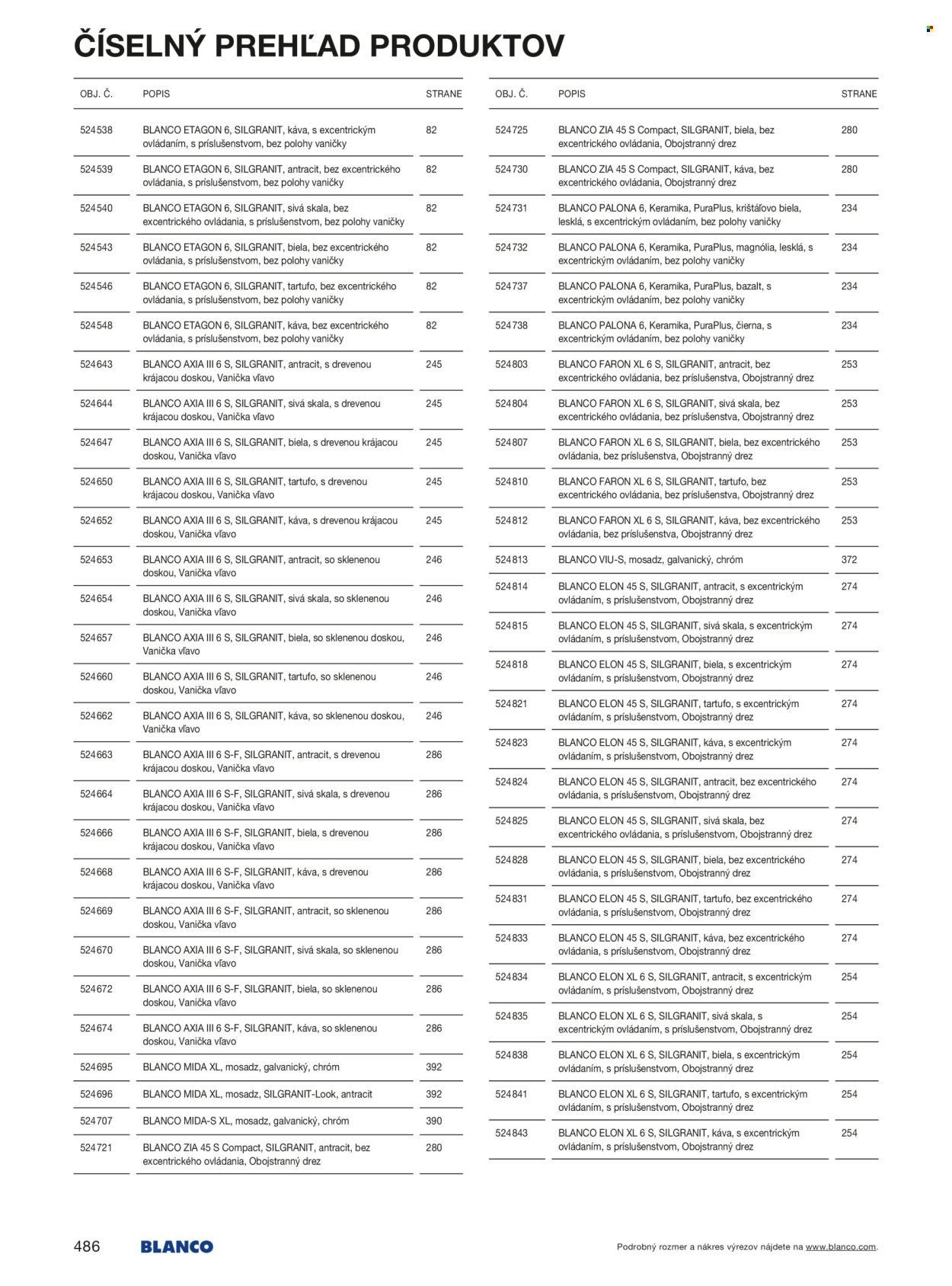 BLANCO leták - Od stredy 1.1.2025 (2025-01-01 - 2025-12-31) | 486