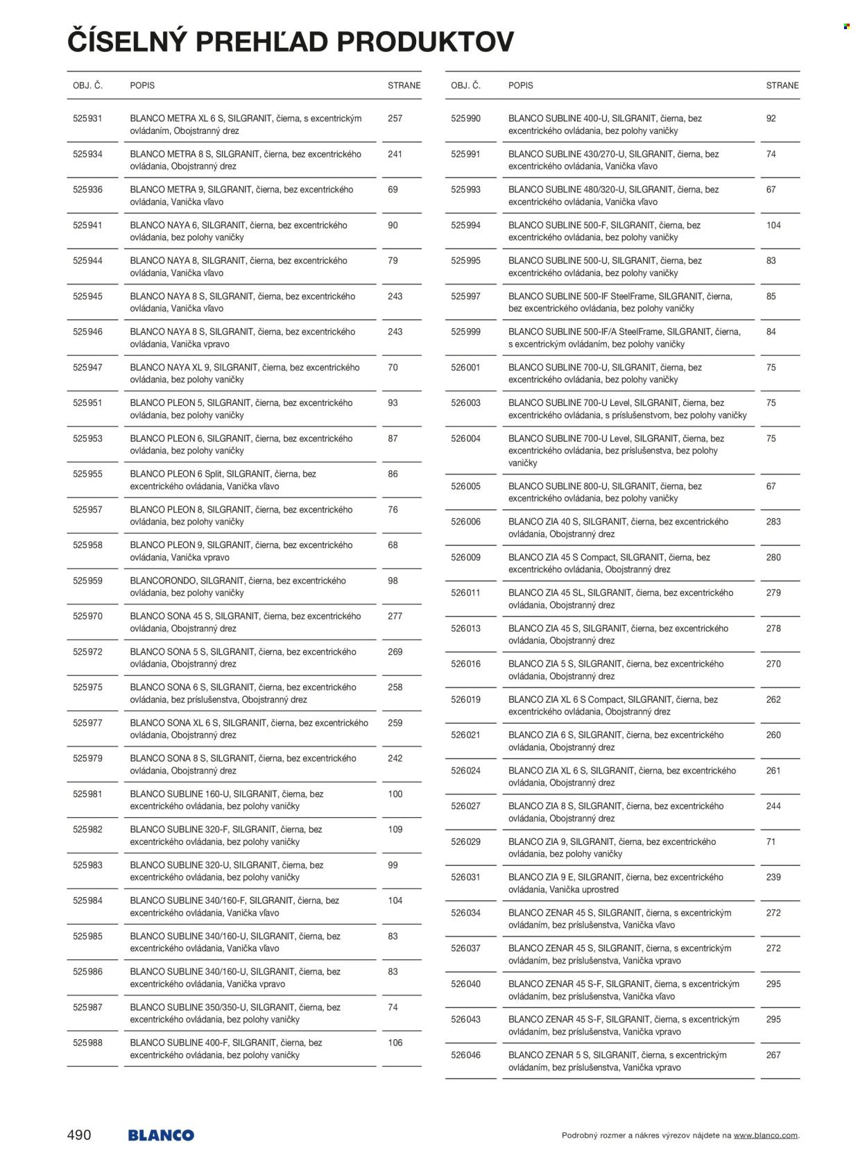 BLANCO leták - Od stredy 1.1.2025 (2025-01-01 - 2025-12-31) | 490
