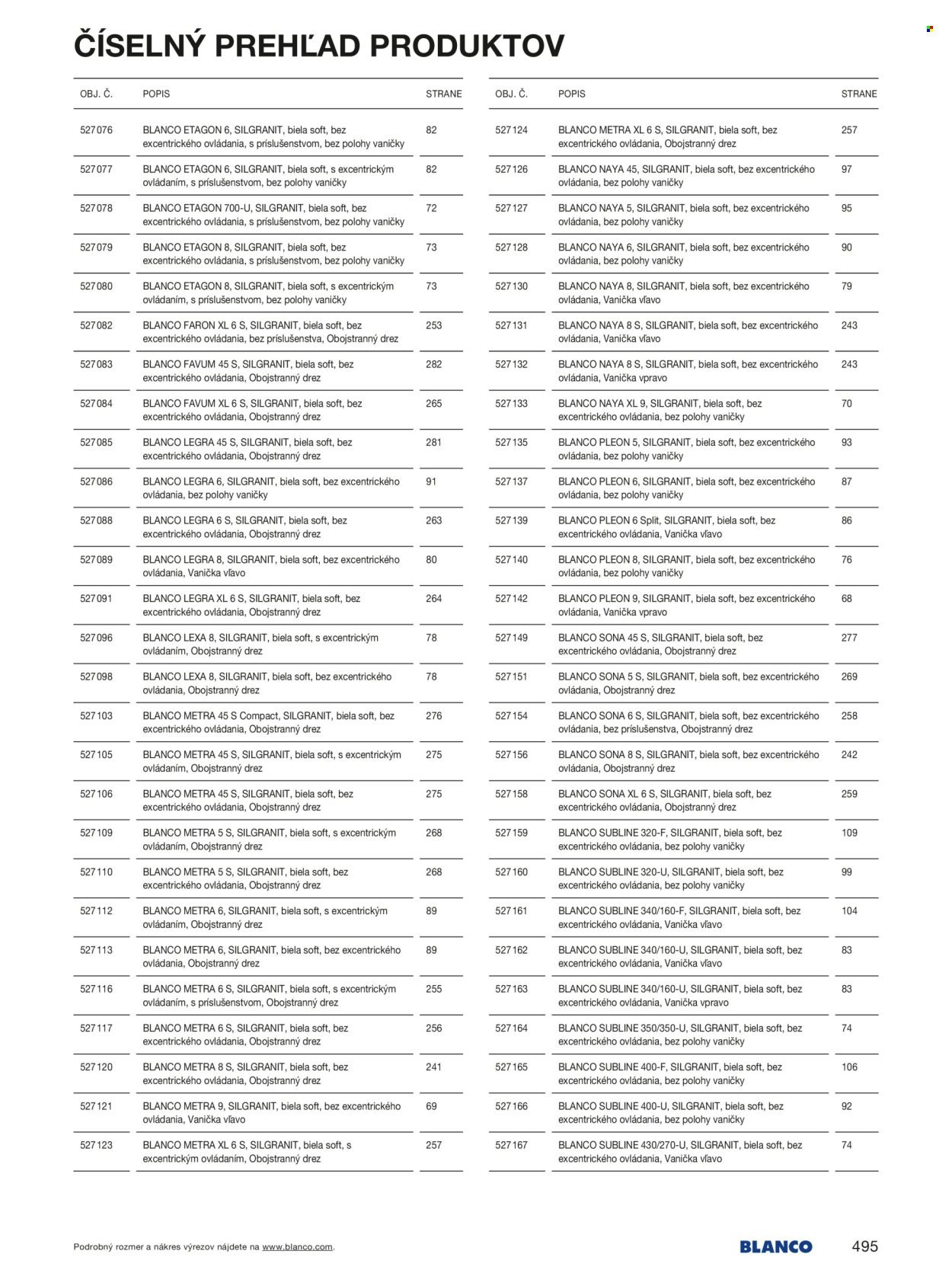 BLANCO leták - Od stredy 1.1.2025 (2025-01-01 - 2025-12-31) | 495