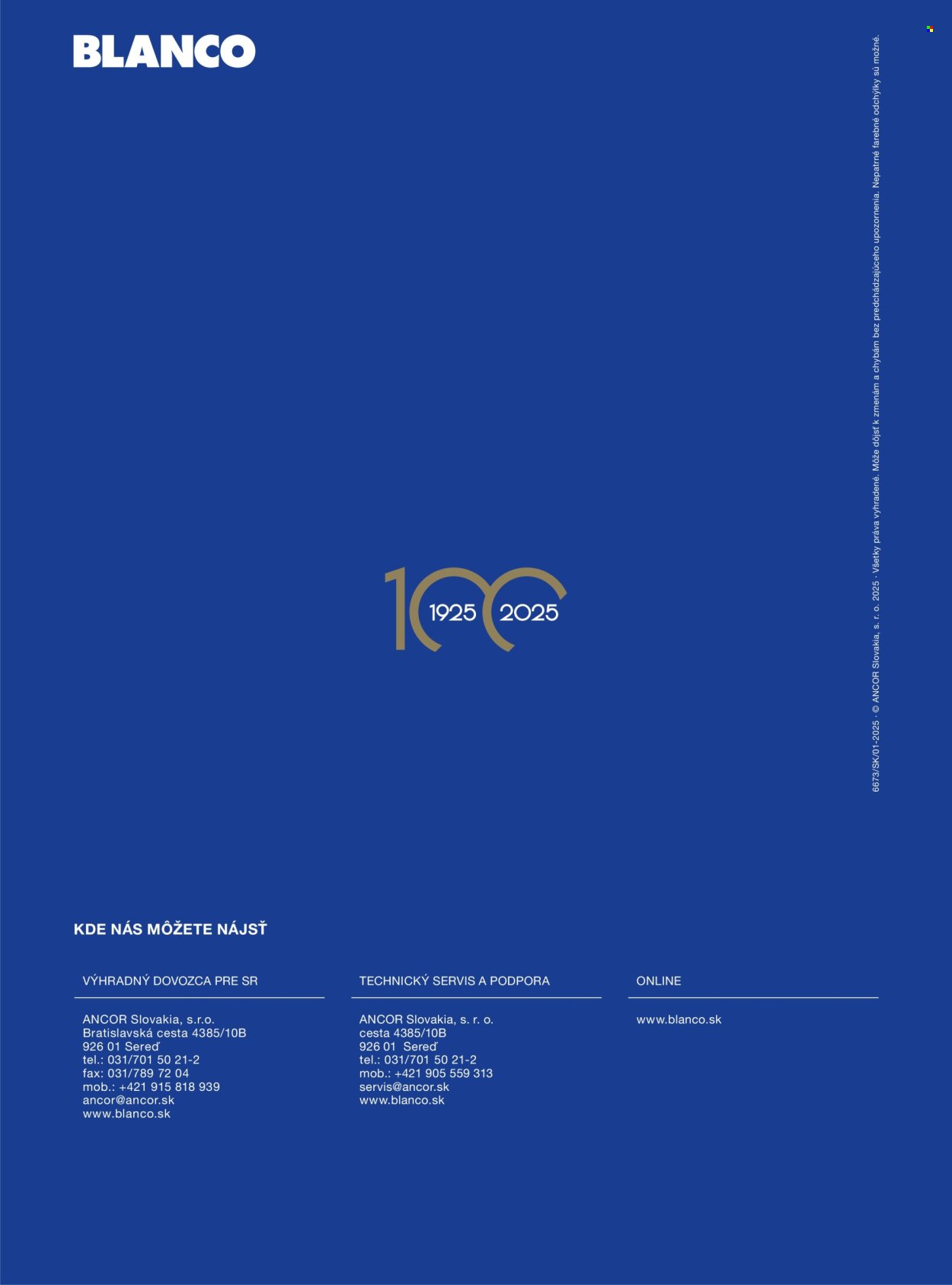 BLANCO leták - Od stredy 1.1.2025 (2025-01-01 - 2025-12-31) | 516