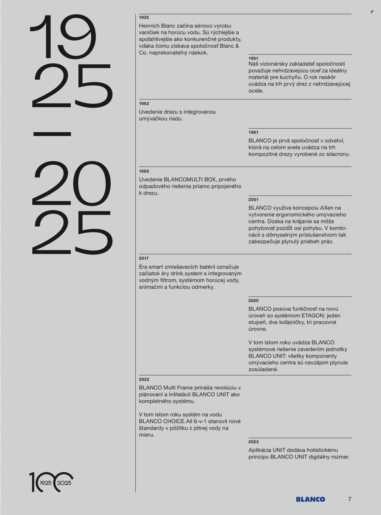 BLANCO leták - Od stredy 1.1.2025 (2025-01-01 - 2025-12-31) | 7