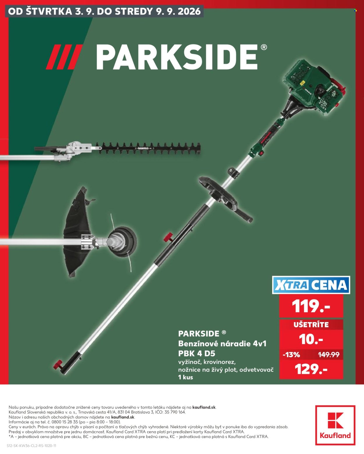 KAUFLAND leták - Parkside