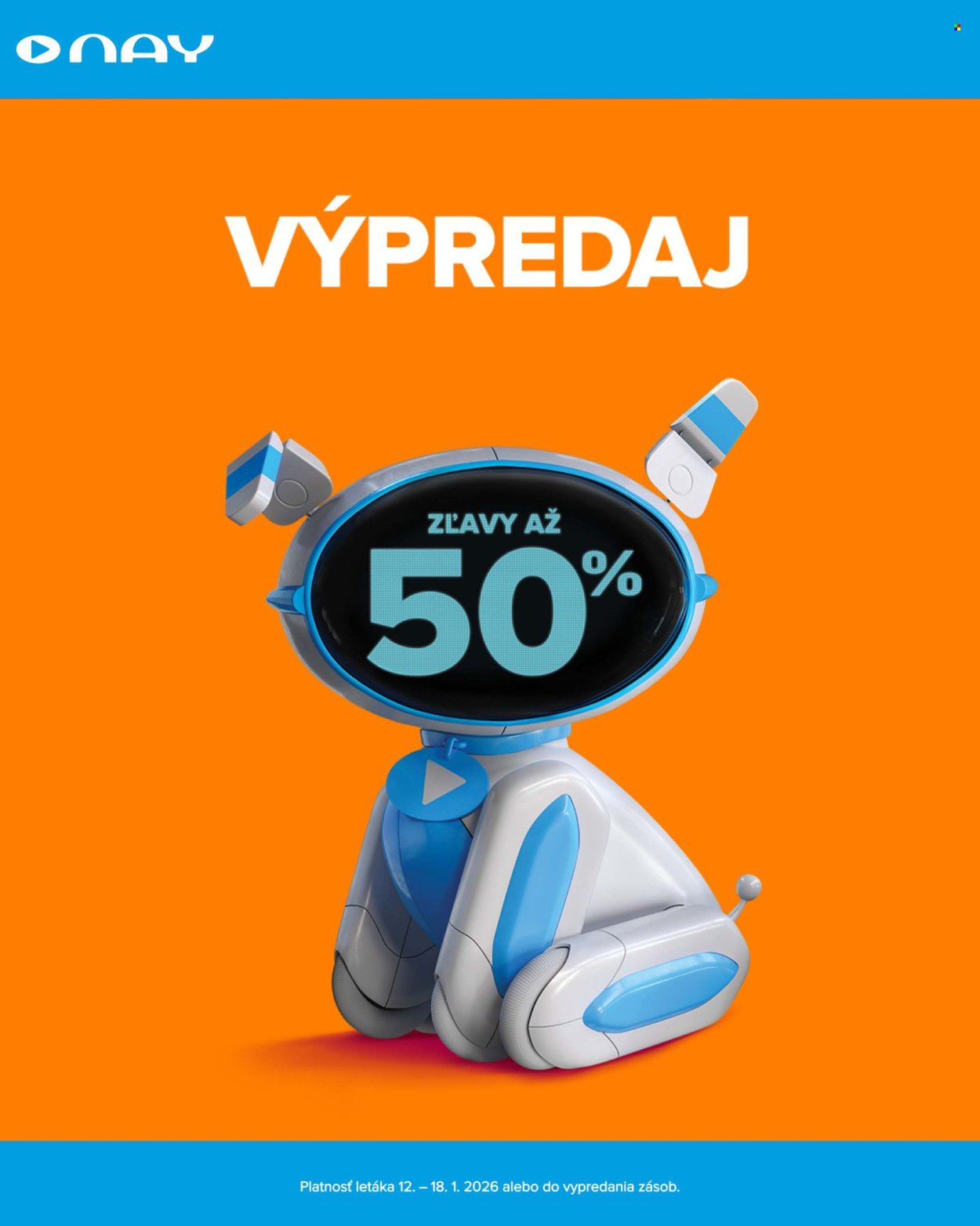 NAY ELEKTRODOM leták - Od pondelka 12.1.2026 (2026-01-12 - 2026-01-18) | 1