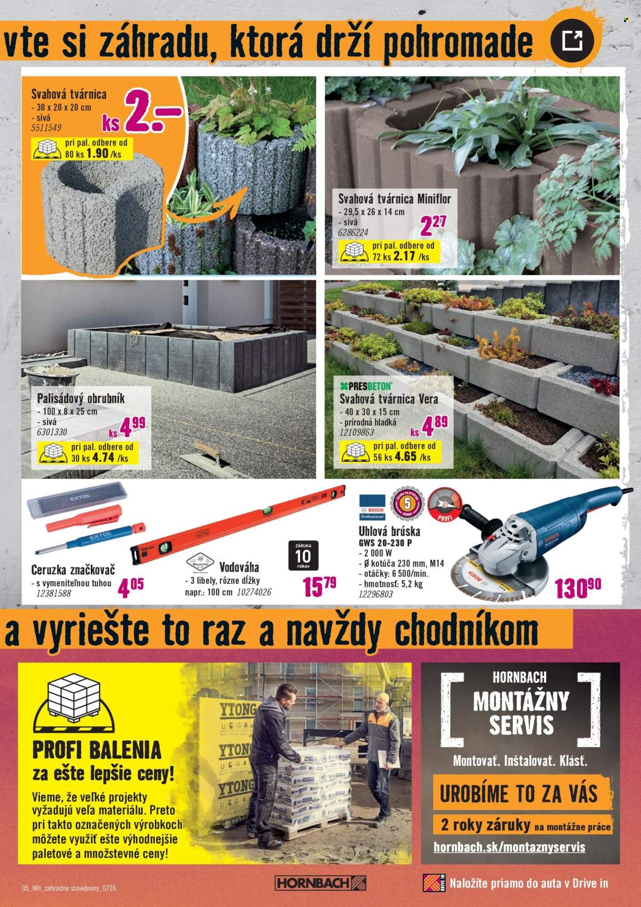 HORNBACH leták - Váš ďalší projekt - Zahradné stavebniny