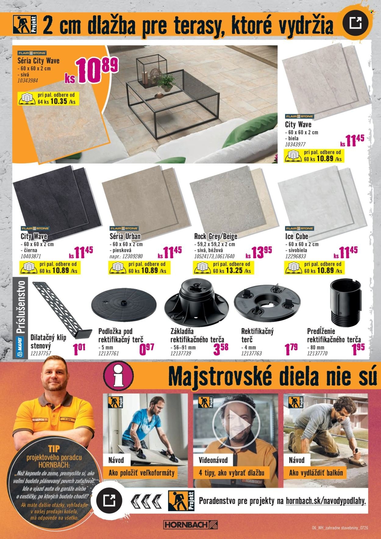 HORNBACH leták - Váš ďalší projekt - Zahradné stavebniny