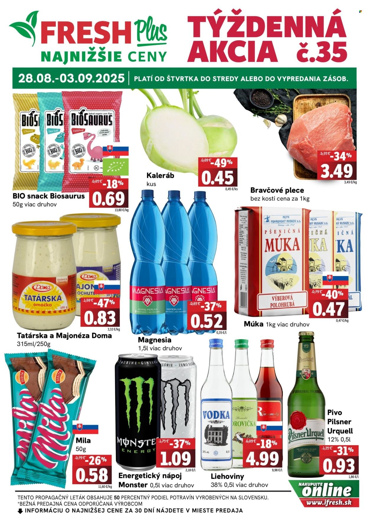 FRESH leták - Týždenná akcia FRESH Plus (2025-08-28 - 2025-09-03) | 1