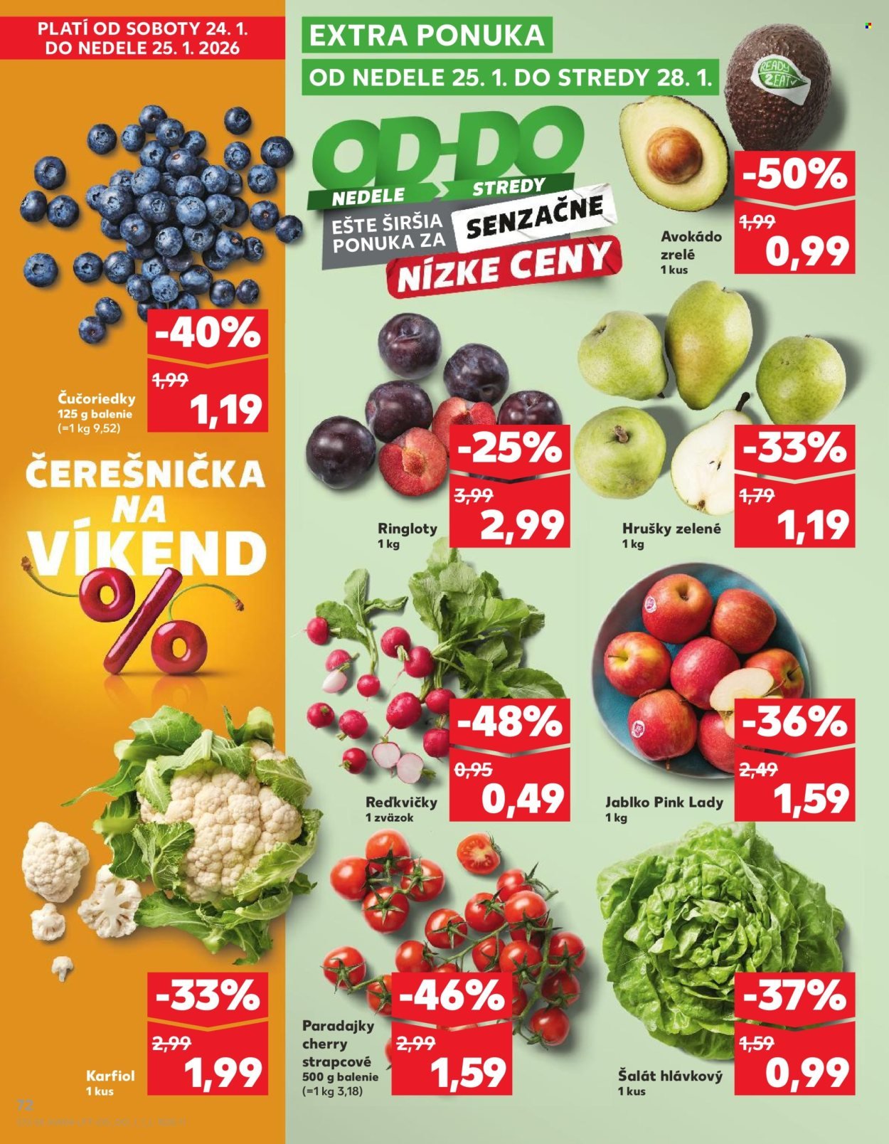 KAUFLAND leták - Od štvrtka 22.1.2026 (2026-01-22 - 2026-01-28) | 72