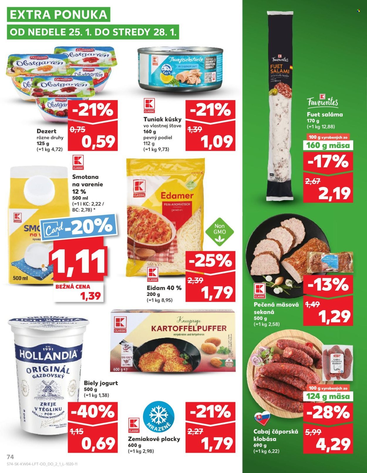 KAUFLAND leták - Od štvrtka 22.1.2026 (2026-01-22 - 2026-01-28) | 74