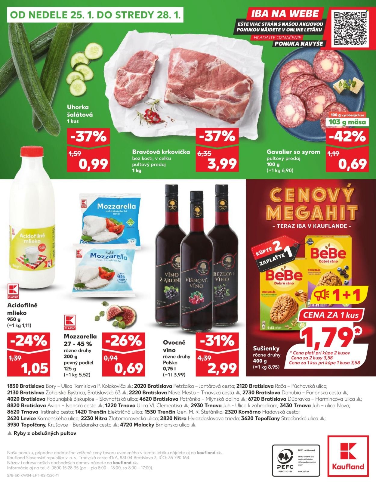KAUFLAND leták - Od štvrtka 22.1.2026 (2026-01-22 - 2026-01-28) | 78