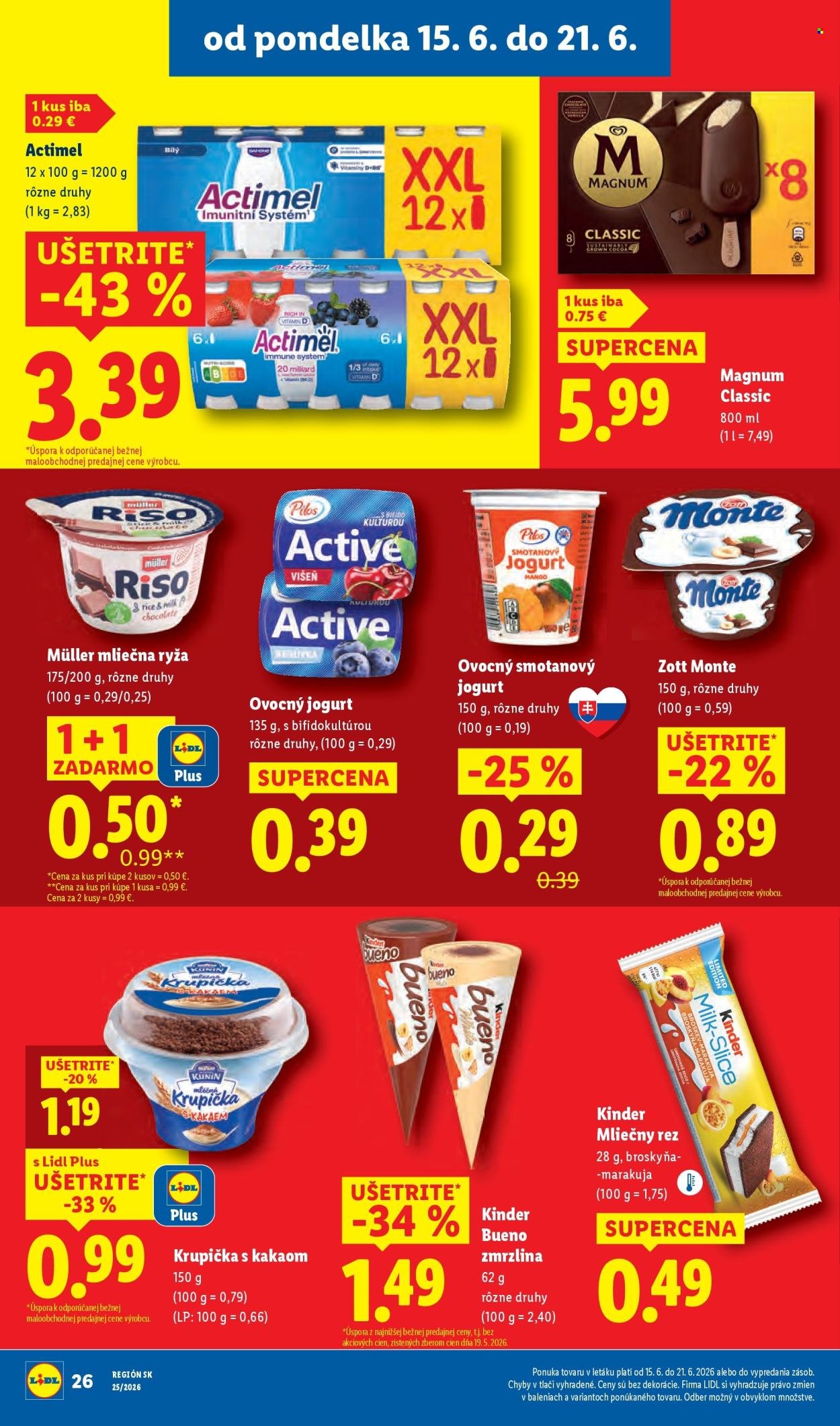 LIDL leták - Od pondelka 15.6.2026