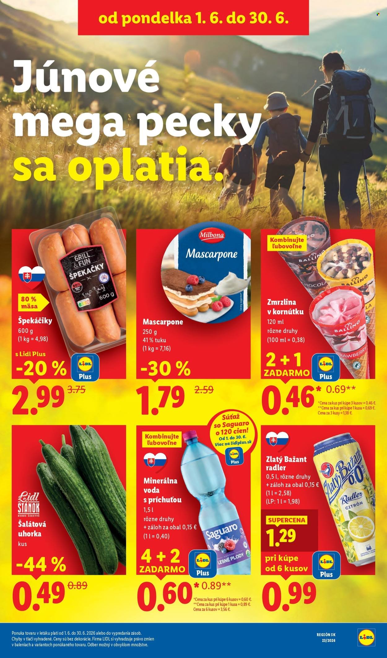 LIDL leták - Od pondelka 15.6.2026
