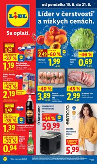 LIDL leták - Od pondelka 15.6.2026