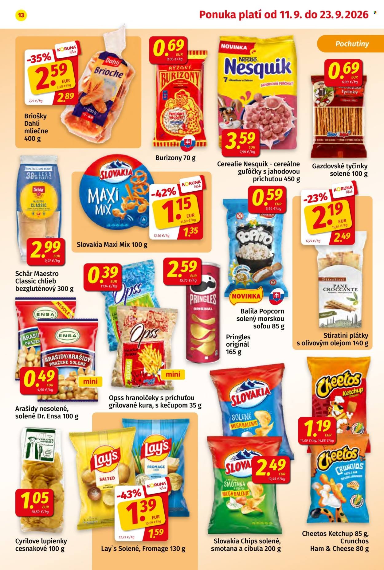 POTRAVINY KORUNA leták - Od piatka 11.9.2026
