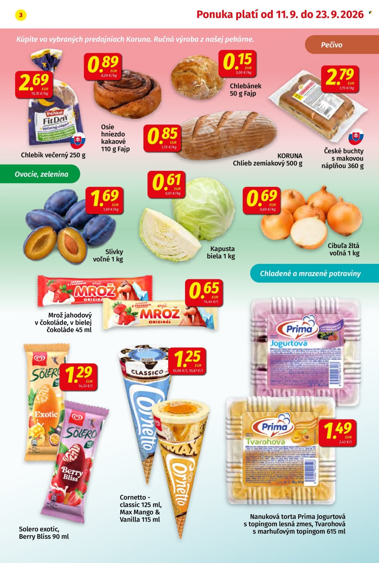 POTRAVINY KORUNA leták - Od piatka 11.9.2026