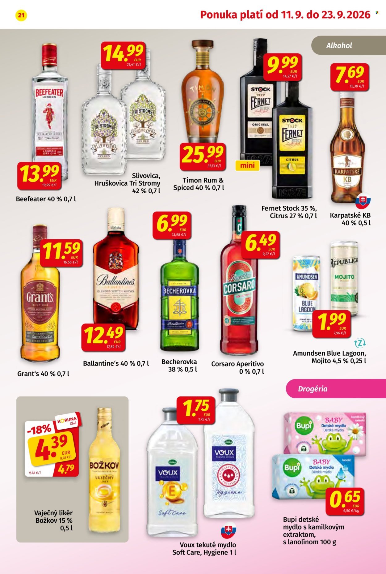 POTRAVINY KORUNA leták - Od piatka 11.9.2026