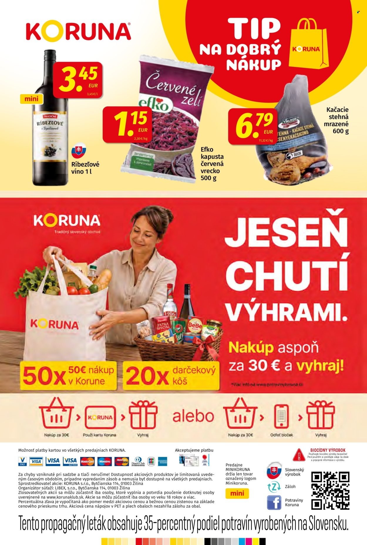 POTRAVINY KORUNA leták - Od piatka 11.9.2026
