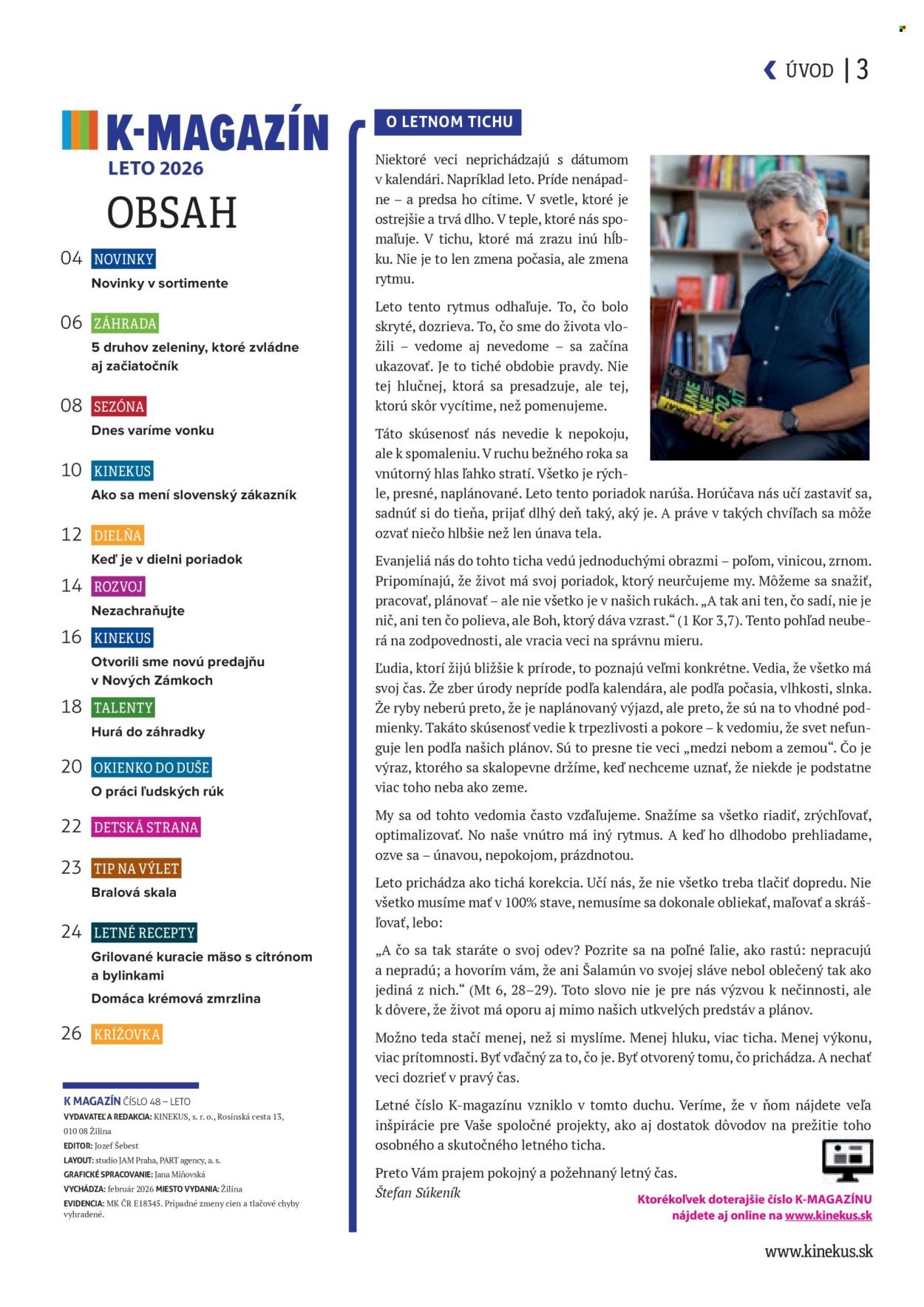 KINEKUS leták - K-Magazín Leto 2026
