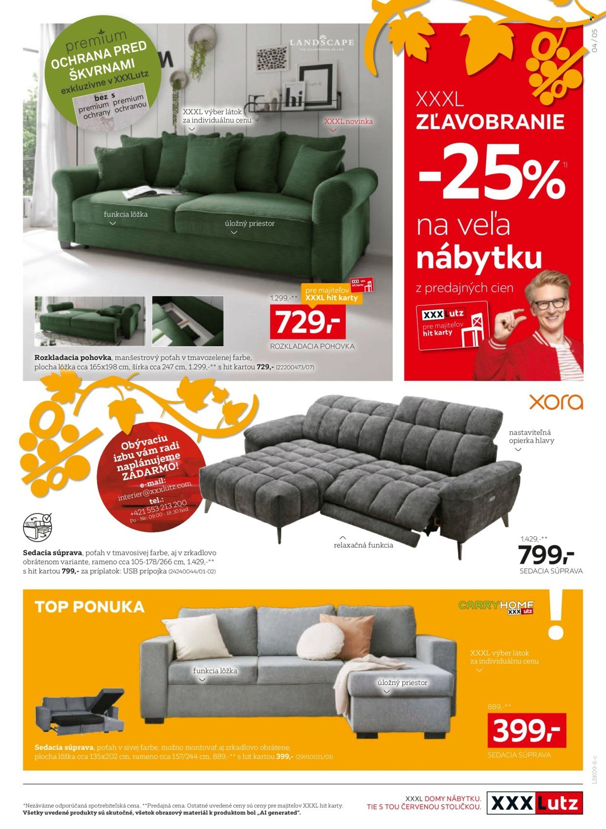 XXXLUTZ leták - Zľava 25 % takmer na všetko