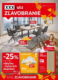 XXXLUTZ leták - Zľava 25 % takmer na všetko