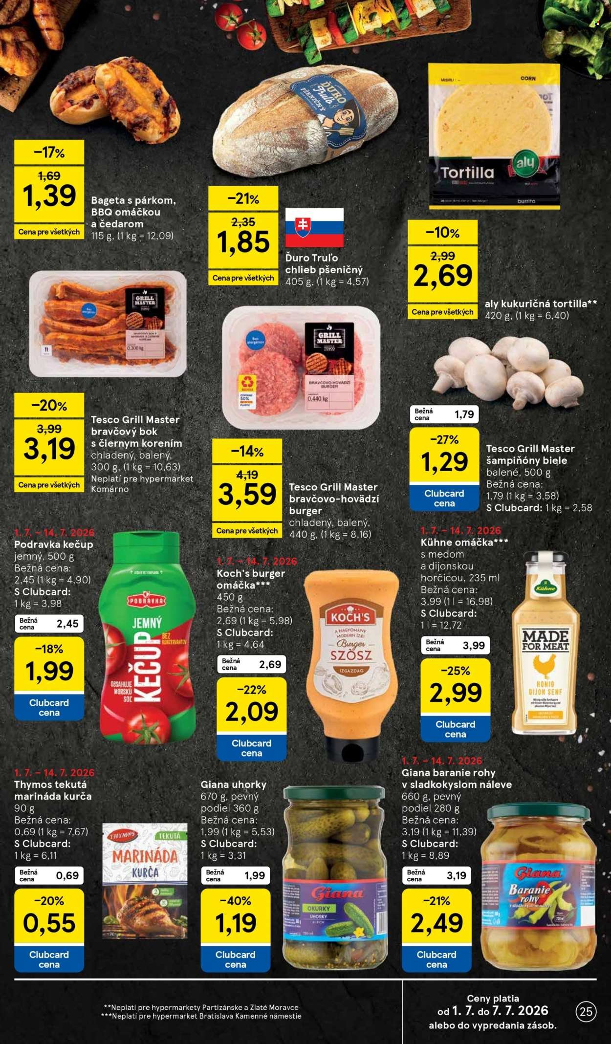 TESCO leták - Od stredy 1.7.2026