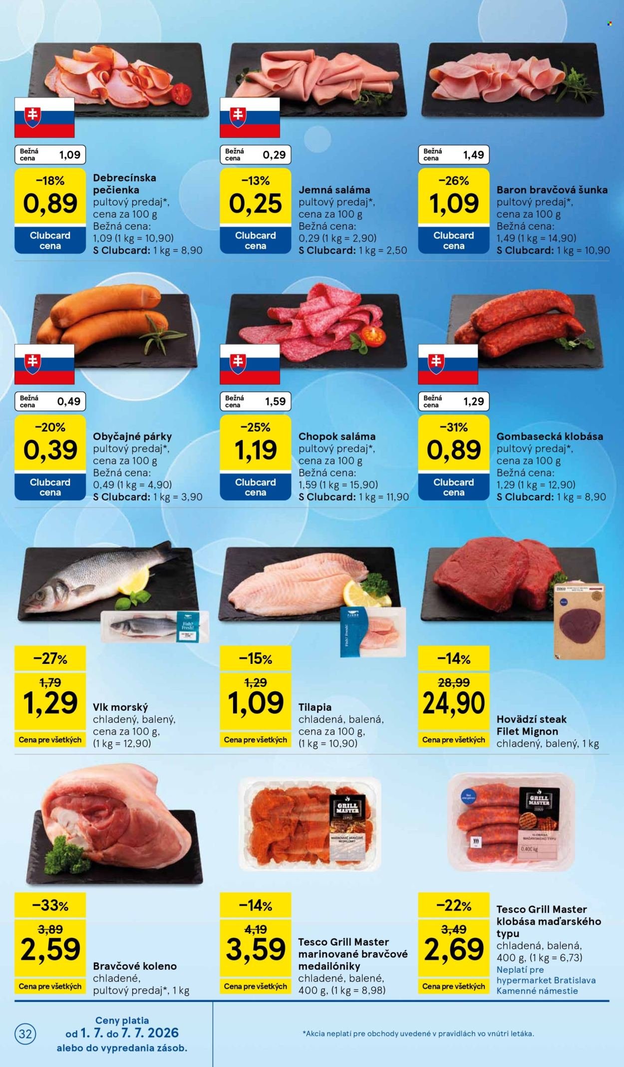 TESCO leták - Od stredy 1.7.2026