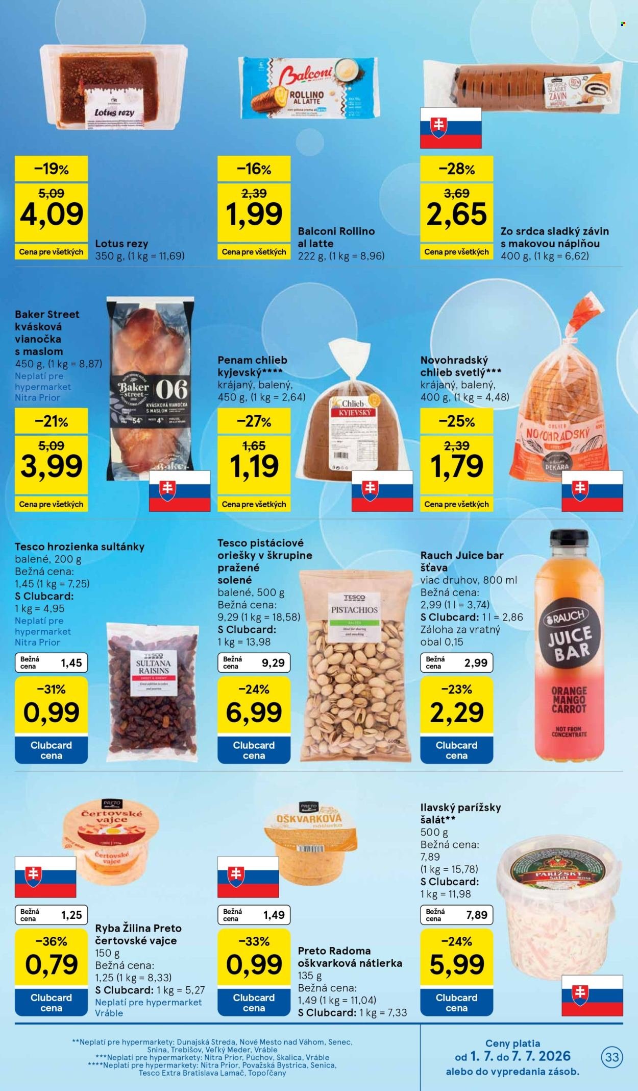 TESCO leták - Od stredy 1.7.2026