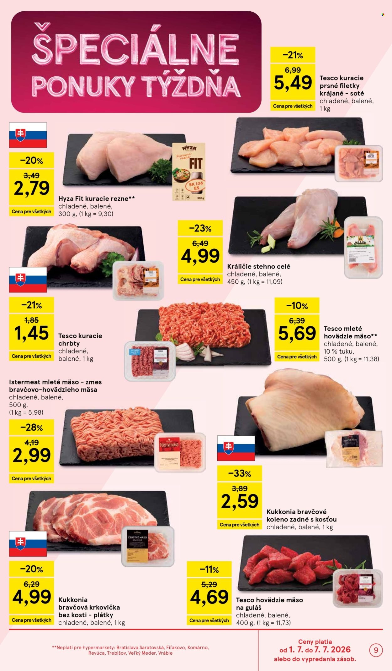 TESCO leták - Od stredy 1.7.2026