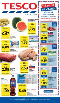 TESCO leták - Od stredy 1.7.2026