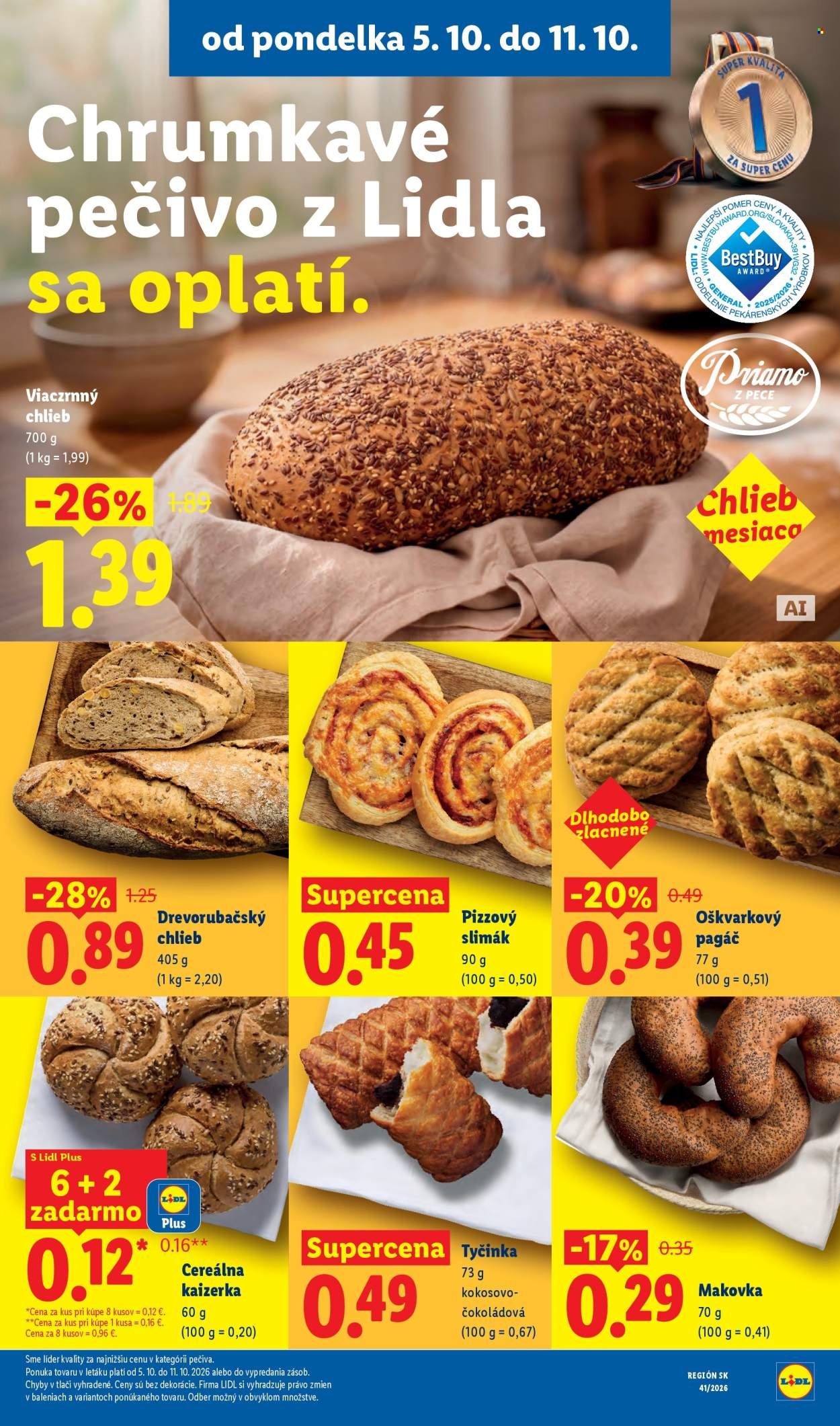 LIDL leták - Od pondelka 5.10.2026