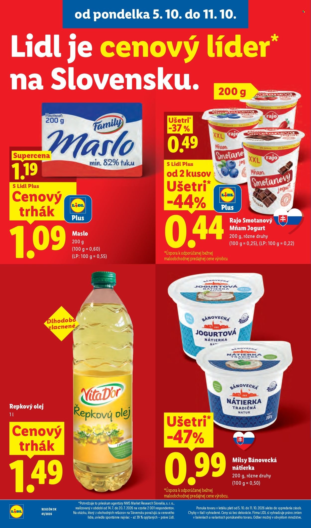 LIDL leták - Od pondelka 5.10.2026