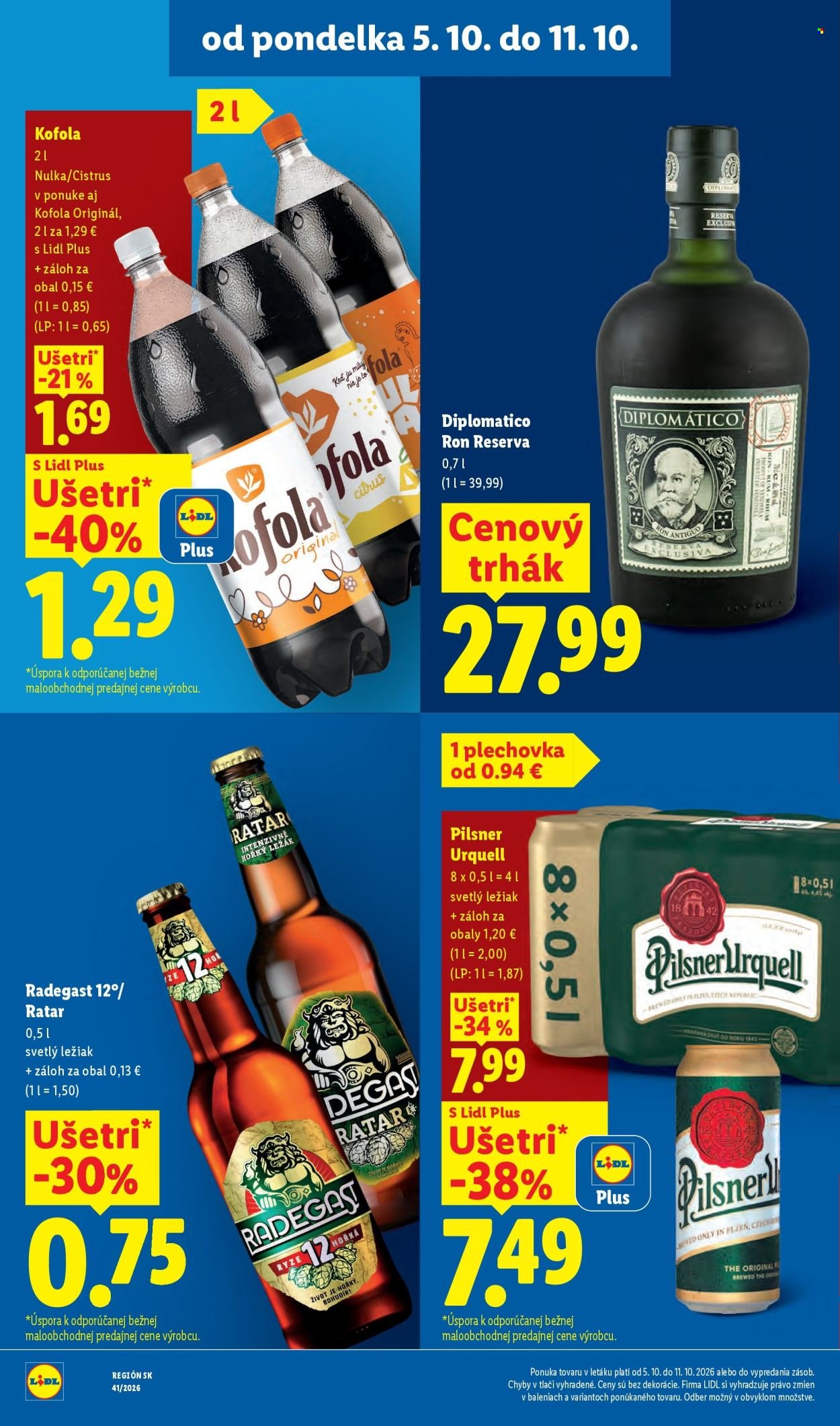 LIDL leták - Od pondelka 5.10.2026