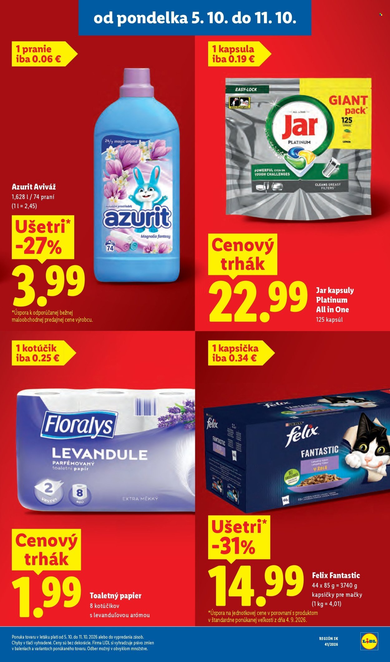 LIDL leták - Od pondelka 5.10.2026