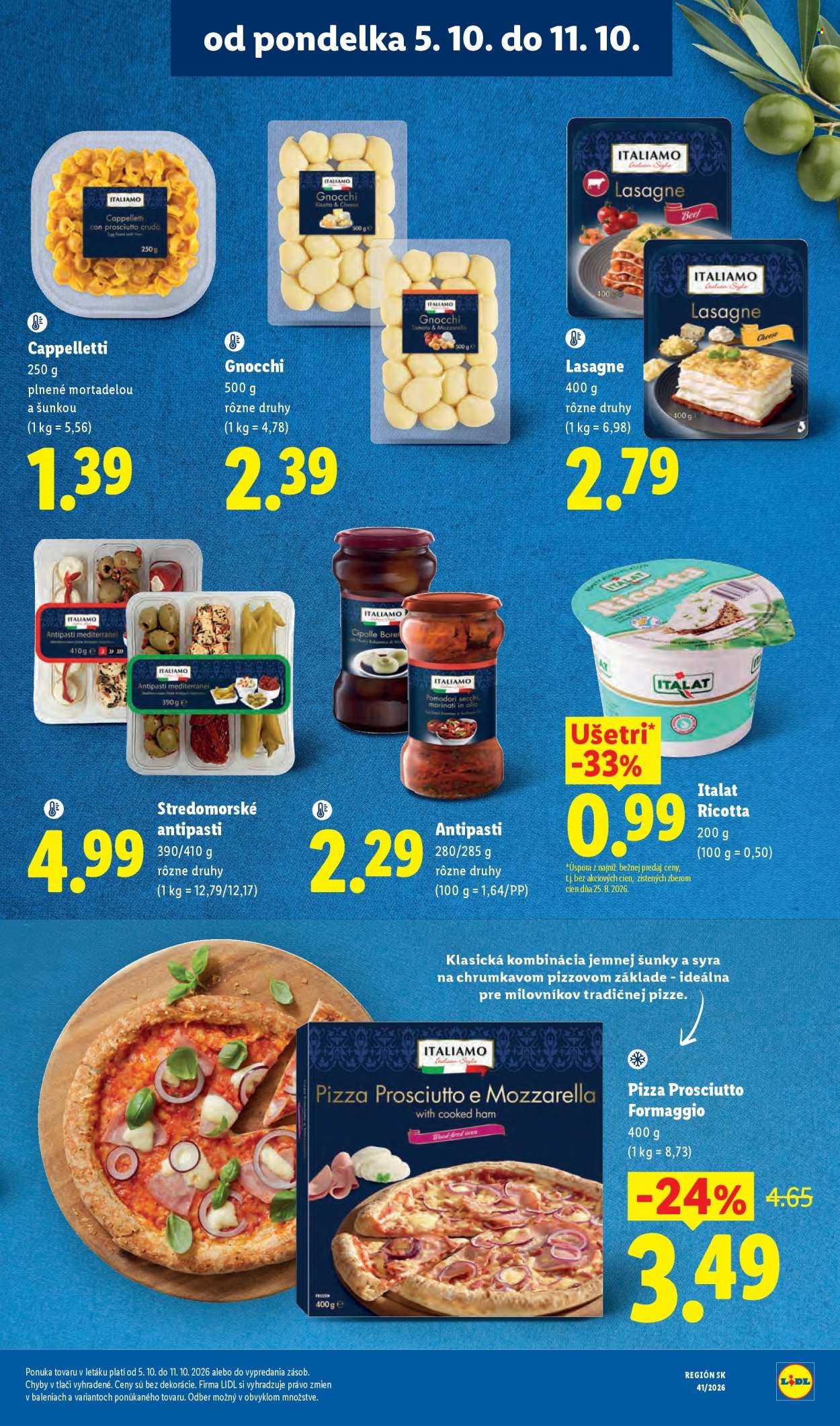 LIDL leták - Od pondelka 5.10.2026