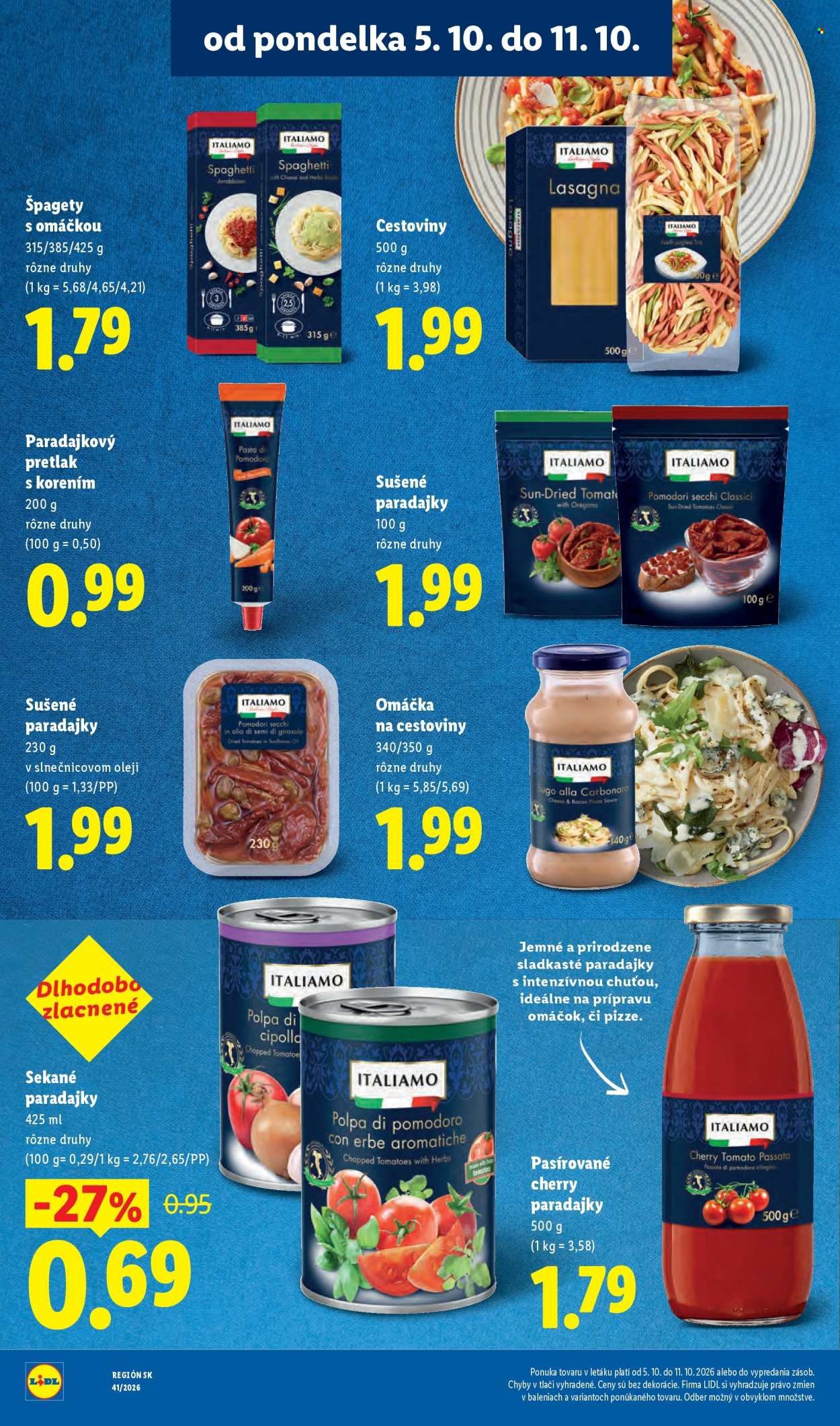 LIDL leták - Od pondelka 5.10.2026