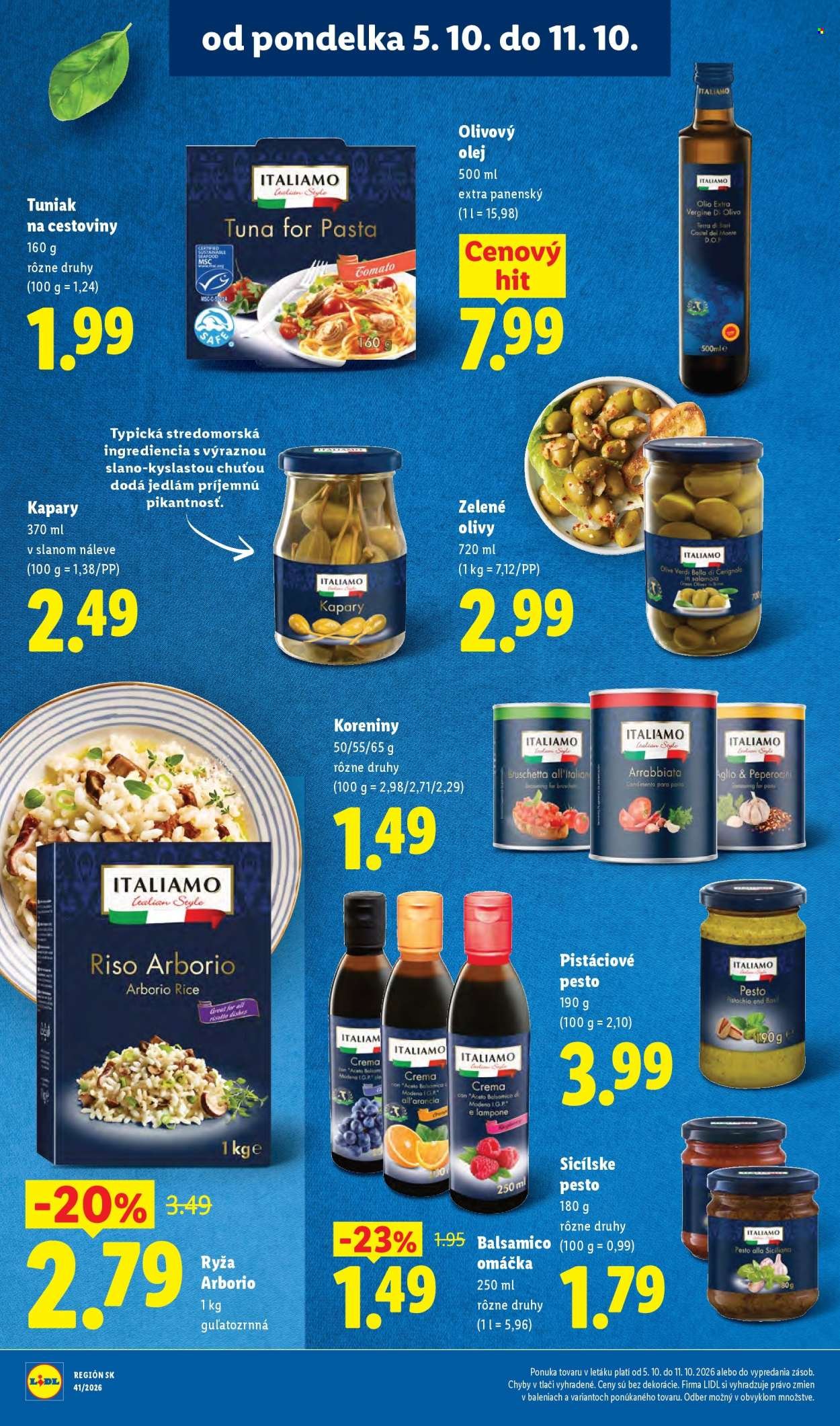 LIDL leták - Od pondelka 5.10.2026